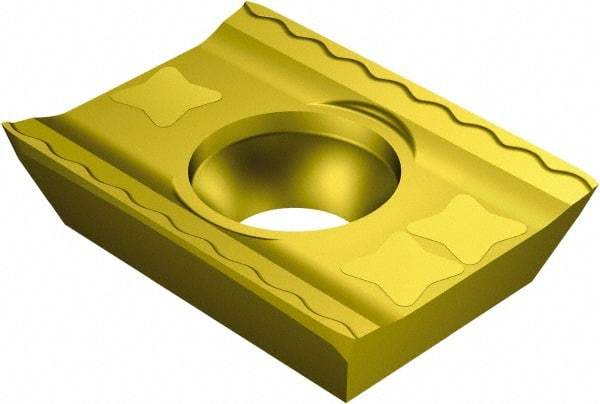 Sandvik Coromant - LDHT190400 ML Grade 1025 Carbide Milling Insert - TiCN/TiN Finish, 4.7498mm Thick, 0.2mm Corner Radius - Apex Tool & Supply