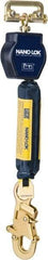 DBI/SALA - 6' Long, 420 Lb Capacity, 1 Leg Single Leg Harness Self-Retracting Lanyard - 25/32" Diam, Dyneema & Polyester Webbing, Steel Snap Hook Anchorage Connection - Apex Tool & Supply