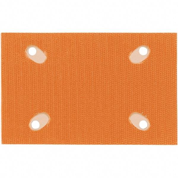 Dynabrade - 3" Diam x 4-1/4" Long, Triangular, Hook & Loop Face, Conversion Backing Pad - Hook & Loop Back, Vacuum Pad - Apex Tool & Supply