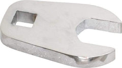 Proto - 22mm 1/2" Drive Full Polish Chrome Open End Crowfoot Wrench - 2.9" OAL - Apex Tool & Supply