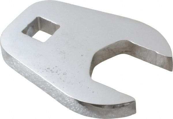 Proto - 28mm 1/2" Drive Full Polish Chrome Open End Crowfoot Wrench - 3" OAL - Apex Tool & Supply