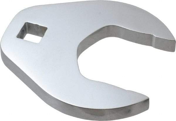 Proto - 41mm 1/2" Drive Full Polish Chrome Open End Crowfoot Wrench - 3-1/2" OAL - Apex Tool & Supply