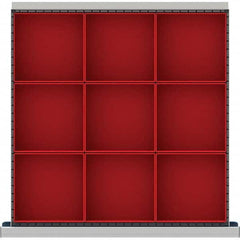 LISTA - 9-Compartment Drawer Divider Layout for 3.15" High Drawers - Apex Tool & Supply