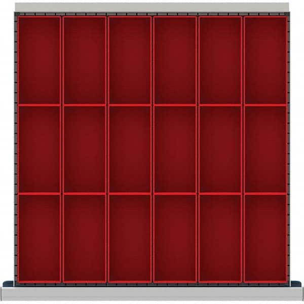 LISTA - 18-Compartment Drawer Divider Layout for 3.15" High Drawers - Apex Tool & Supply