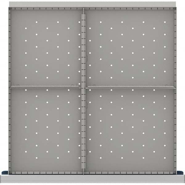 LISTA - 4-Compartment Drawer Divider Layout for 3.15" High Drawers - Apex Tool & Supply