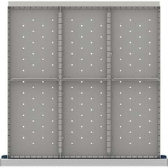 LISTA - 6-Compartment Drawer Divider Layout for 3.15" High Drawers - Apex Tool & Supply