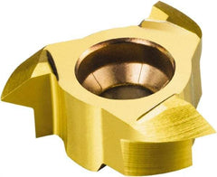 Sandvik Coromant - 100 TPI, Internal Thread, Partial Profile 60° Standard, VM-TH 1025 Grade Thread Mill Insert - Carbide - Apex Tool & Supply