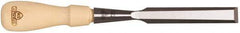 Stanley - 9-21/64" OAL x 5/8" Blade Width Wood Chisel - 5/8" Tip, Hornbeam Wood Handle - Apex Tool & Supply