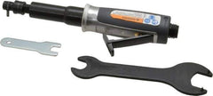 Ingersoll-Rand - 1/4" Collet, Straight Handle, Straight Air Die Grinder - 30,000 RPM, Rear Exhaust, 30 CFM, 0.33 hp, 620 kPa, 1/4 NPT - Apex Tool & Supply