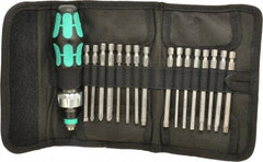 Wera - 17 Piece, Screwdriver Bit and Socket Set - #1, #2 & #3 Phillips - Apex Tool & Supply