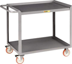 Little Giant - 1,200 Lb Capacity, 2 Shelf Mobile Workbench - 48" Wide x 24" Deep x 35-1/2" High, Steel - Apex Tool & Supply