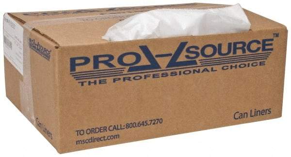 PRO-SOURCE - 1.5 mil Thick, Heavy-Duty Trash Bags - 38" Wide x 58" High, Clear - Apex Tool & Supply