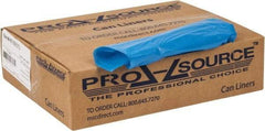 PRO-SOURCE - 1 mil Thick, Heavy-Duty Trash Bags - 33" Wide x 39" High, Clear Blue - Apex Tool & Supply