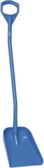 Vikan - 13-1/4" High Square Plastic Shovel - 39-7/8" Long D-Grip Handle - Apex Tool & Supply