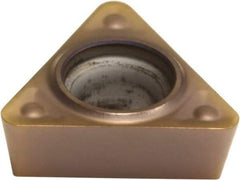 Sumitomo - TPMT221 ENF Grade AC510U Carbide Turning Insert - TiAlN/AlCrN Finish, 60° Triangle, 1/4" Inscr Circle, 1/8" Thick, 1/64" Corner Radius - Apex Tool & Supply
