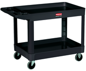 HD Utility Cart - 2 shelf 24 x 36 - 500 lb Capacity - Handle -- Storage compartments, holsters and hooks - Apex Tool & Supply