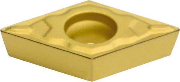 Sumitomo - DCMT32.50.5 ELU Grade AC820P Carbide Turning Insert - Al2O3 Finish, 55° Diamond, 3/8" Inscr Circle, 5/32" Thick, 0.0078" Corner Radius - Apex Tool & Supply