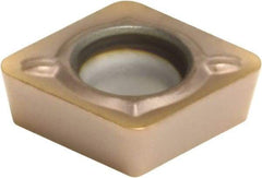 Sumitomo - CPMT21.52 ESU Grade AC520U Carbide Turning Insert - TiAlN/AlCrN Finish, 80° Diamond, 1/4" Inscr Circle, 3/32" Thick, 1/32" Corner Radius - Apex Tool & Supply