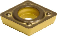 Sumitomo - CPMT21.51 ENS Grade AC630M Carbide Turning Insert - Al2O3 Finish, 80° Diamond, 1/4" Inscr Circle, 3/32" Thick, 1/64" Corner Radius - Apex Tool & Supply