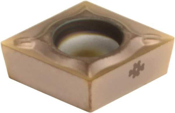 Sumitomo - CCMT21.52 ESU Grade AC520U Carbide Turning Insert - TiAlN/AlCrN Finish, 80° Diamond, 1/4" Inscr Circle, 3/32" Thick, 1/32" Corner Radius - Apex Tool & Supply