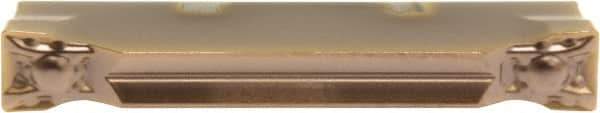 Sumitomo - 3125GCMN ML Grade AC520U, 1/8" Cutting Width Carbide Grooving Insert - 3/4" Max Depth of Cut, Neutral, 0.2mm Corner Radius - Apex Tool & Supply