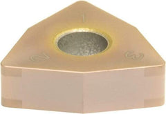 Sumitomo - 6NC-WNGA432 Grade BNC160 PCBN Turning Insert - TiN Finish, 80° Trigon, 1/2" Inscr Circle, 3/16" Thick, 1/32" Corner Radius - Apex Tool & Supply