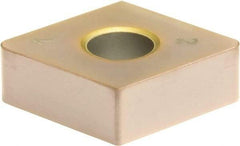 Sumitomo - 2NC-CNGA432 Grade BNC200 PCBN Turning Insert - TiN Finish, 80° Diamond, 1/2" Inscr Circle, 3/16" Thick, 1/32" Corner Radius - Apex Tool & Supply