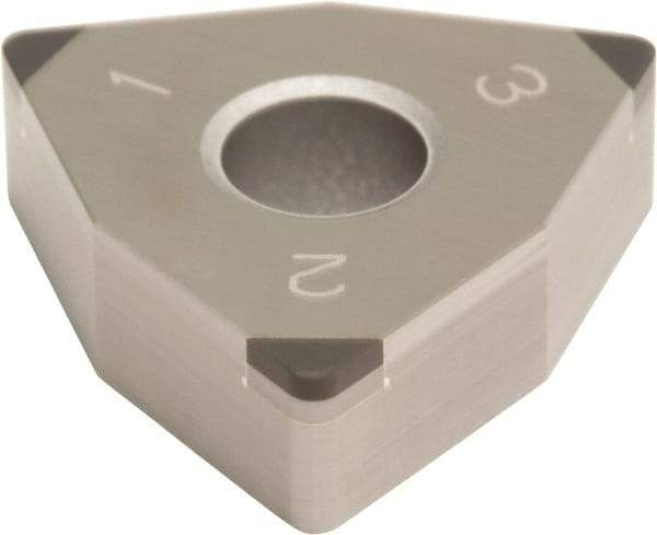 Sumitomo - 3NU-WNGA432 Grade BN1000 PCBN Turning Insert - Uncoated, 80° Trigon, 1/2" Inscr Circle, 3/16" Thick, 1/32" Corner Radius - Apex Tool & Supply