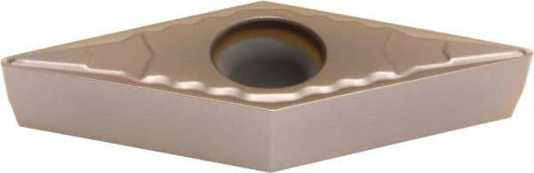 Sumitomo - VBMT221 ELU Grade T3000Z Cermet Turning Insert - TiN/AlN Finish, 35° Diamond, 1/4" Inscr Circle, 1/8" Thick, 1/64" Corner Radius - Apex Tool & Supply