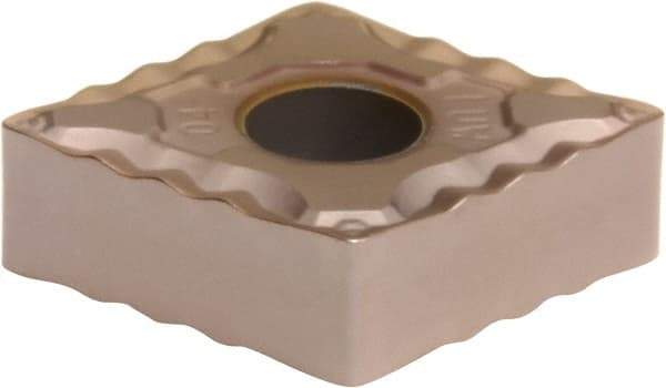 Sumitomo - CNMG431 ELUW Grade T3000Z Cermet Turning Insert - TiN/AlN Finish, 80° Diamond, 1/2" Inscr Circle, 3/16" Thick, 1/64" Corner Radius - Apex Tool & Supply