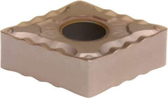 Sumitomo - CNMG431 ELUW Grade T3000Z Cermet Turning Insert - TiN/AlN Finish, 80° Diamond, 1/2" Inscr Circle, 3/16" Thick, 1/64" Corner Radius - Apex Tool & Supply