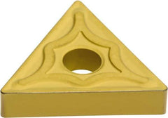 Sumitomo - TNMG333 EUX Grade AC830P Carbide Turning Insert - Al2O3 Finish, 60° Triangle, 3/8" Inscr Circle, 3/16" Thick, 3/64" Corner Radius - Apex Tool & Supply