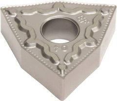 Sumitomo - WNMG432 EEF Grade EH520 Carbide Turning Insert - Uncoated, 80° Trigon, 1/2" Inscr Circle, 3/16" Thick, 1/32" Corner Radius - Apex Tool & Supply
