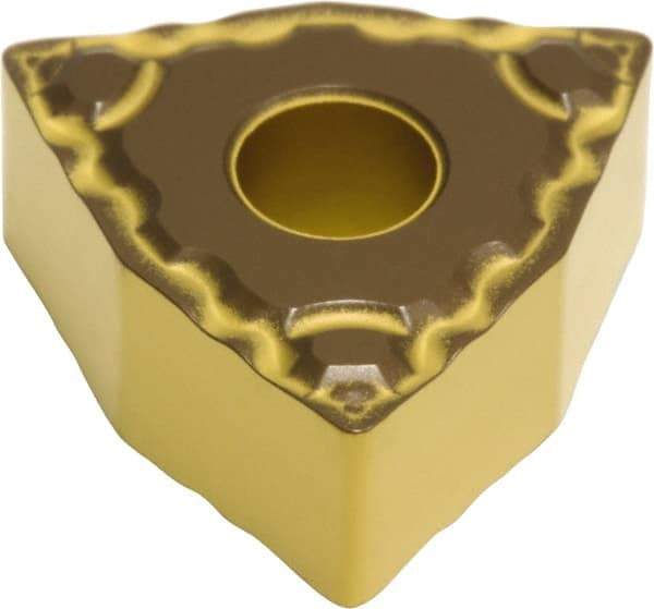 Sumitomo - WNMG332 ELUW Grade AC810P Carbide Turning Insert - Al2O3 Finish, 80° Trigon, 3/8" Inscr Circle, 3/16" Thick, 1/32" Corner Radius - Apex Tool & Supply