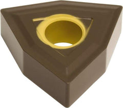 Hertel - WNMG433 H1Z Grade HC305T Carbide Turning Insert - Al2O3 Finish, 80° Trigon, 1/2" Inscr Circle, 3/16" Thick, 3/64" Corner Radius - Apex Tool & Supply