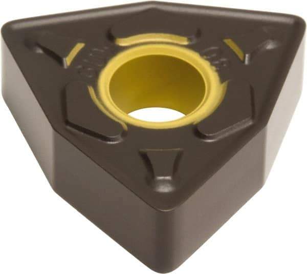 Sumitomo - WNMG433 EGUW Grade AC415K Carbide Turning Insert - Proprietary Finish, 80° Trigon, 1/2" Inscr Circle, 3/16" Thick, 3/64" Corner Radius - Apex Tool & Supply
