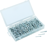 500 Pc. Aluminum Rivet Assortment - rustproof aluminum rivet body; steel mandrel - Apex Tool & Supply