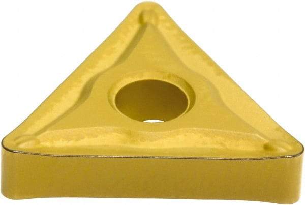 Sumitomo - TNMG322 ESU Grade AC820P Carbide Turning Insert - Al2O3 Finish, 60° Triangle, 3/8" Inscr Circle, 1/8" Thick, 1/32" Corner Radius - Apex Tool & Supply