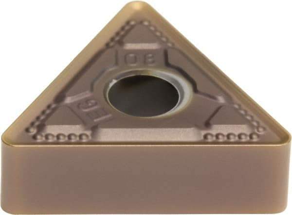 Sumitomo - TNMG332 EEG Grade AC520U Carbide Turning Insert - TiAlN/AlCrN Finish, 60° Triangle, 1/2" Inscr Circle, 3/16" Thick, 1/32" Corner Radius - Apex Tool & Supply