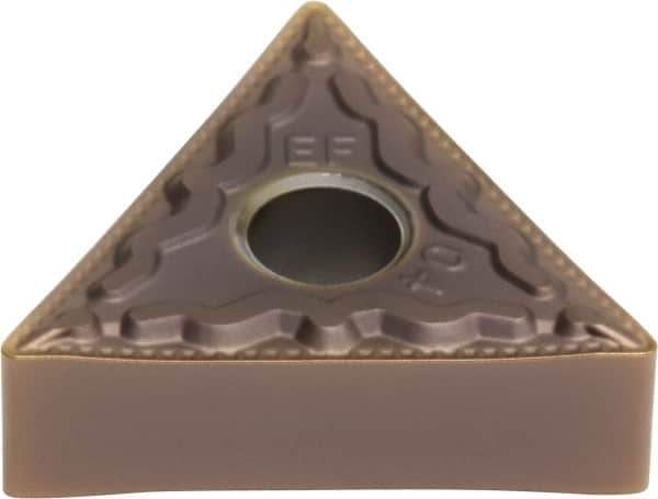 Sumitomo - TNMG332 EEF Grade AC520U Carbide Turning Insert - TiAlN/AlCrN Finish, 60° Triangle, 1/2" Inscr Circle, 3/16" Thick, 1/32" Corner Radius - Apex Tool & Supply
