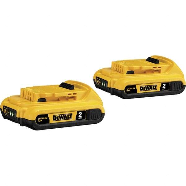 DeWALT - 20 Volt Lithium-Ion Power Tool Battery - 2 Ahr Capacity, 1/2 hr Charge Time, Series XR - Apex Tool & Supply