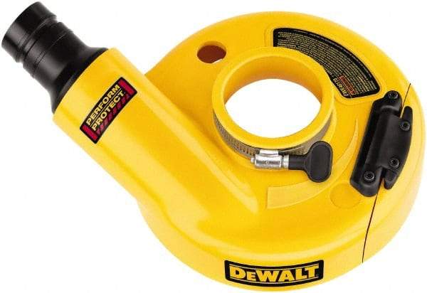 DeWALT - 7" Diam Grinder Dust Shroud - For Use with Dewalt Large Angle Grinders - Apex Tool & Supply