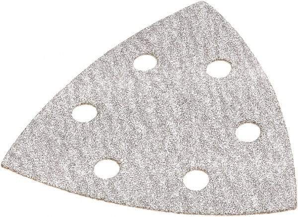 DeWALT - 80 Grit, Aluminum Oxide TriangleSanding Sheet - 3-1/2" Long x 3-3/4" Wide, Medium Grade, Weighted Cloth Backing - Apex Tool & Supply