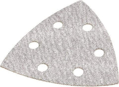 DeWALT - 80 Grit, Aluminum Oxide TriangleSanding Sheet - 3-1/2" Long x 3-3/4" Wide, Medium Grade, Weighted Cloth Backing - Apex Tool & Supply