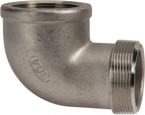 Value Collection - 2" Grade 304 Stainless Steel Pipe 90° Street Elbow - FNPT x MNPT End Connections, 150 psi - Apex Tool & Supply