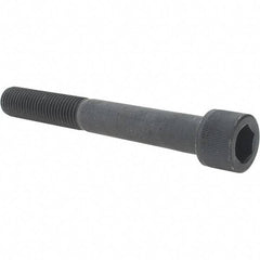 Value Collection - 7/8-9 UNC Hex Socket Drive, Socket Cap Screw - Alloy Steel, Black Oxide Finish, Partially Threaded, 7" Length Under Head - Apex Tool & Supply