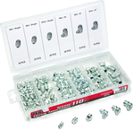 110 Pc. Grease Fitting Assortment - stright and 90 degree fittings - Apex Tool & Supply