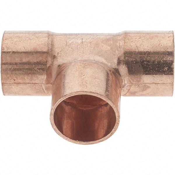 Value Collection - 3/8 x 3/8 x 3/8" Wrot Copper Pipe Tee - C x C x C - Apex Tool & Supply