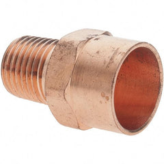 Value Collection - 1/2 x 1/4" Wrot Copper Pipe Adapter - C X M - Apex Tool & Supply