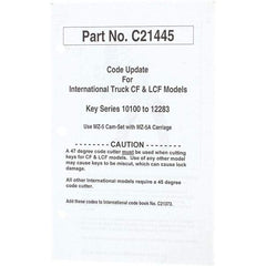 Value Collection - Code Book Key Machine - Apex Tool & Supply